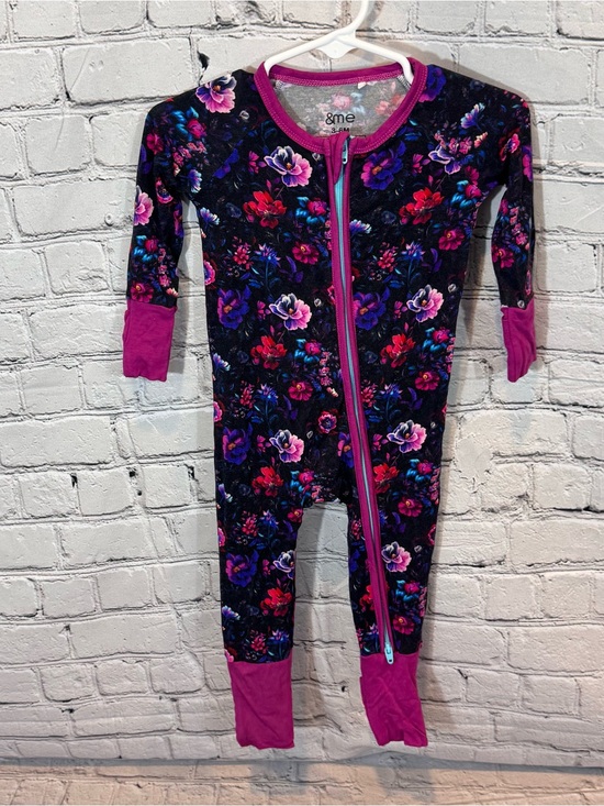 &Me Bamboo Other - &Me Bamboo Floral Pattern Bamboo Zippie Romper